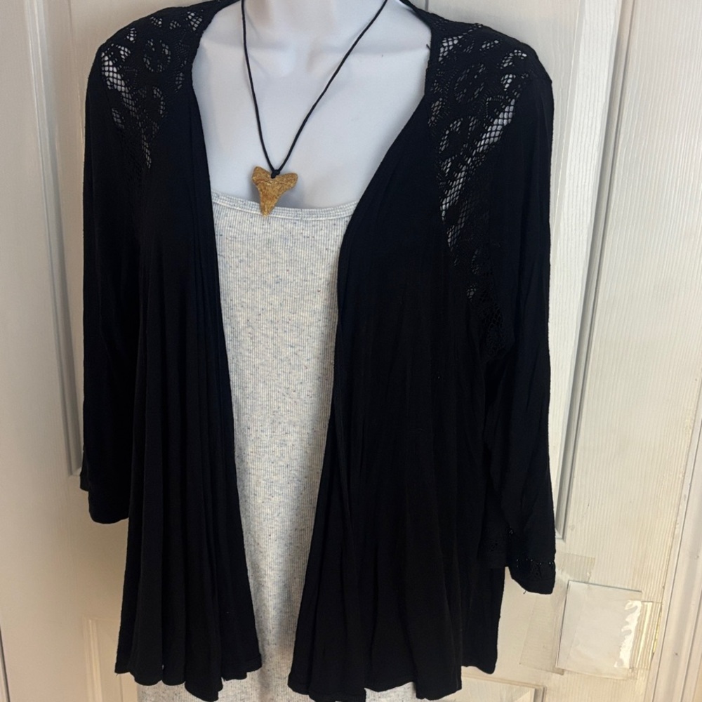 Black Lace Cardigan